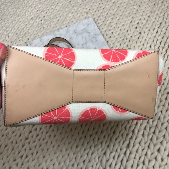Kate Spade Grapefruit Print Pucker Up Tote Bag - Picture 8 of 8